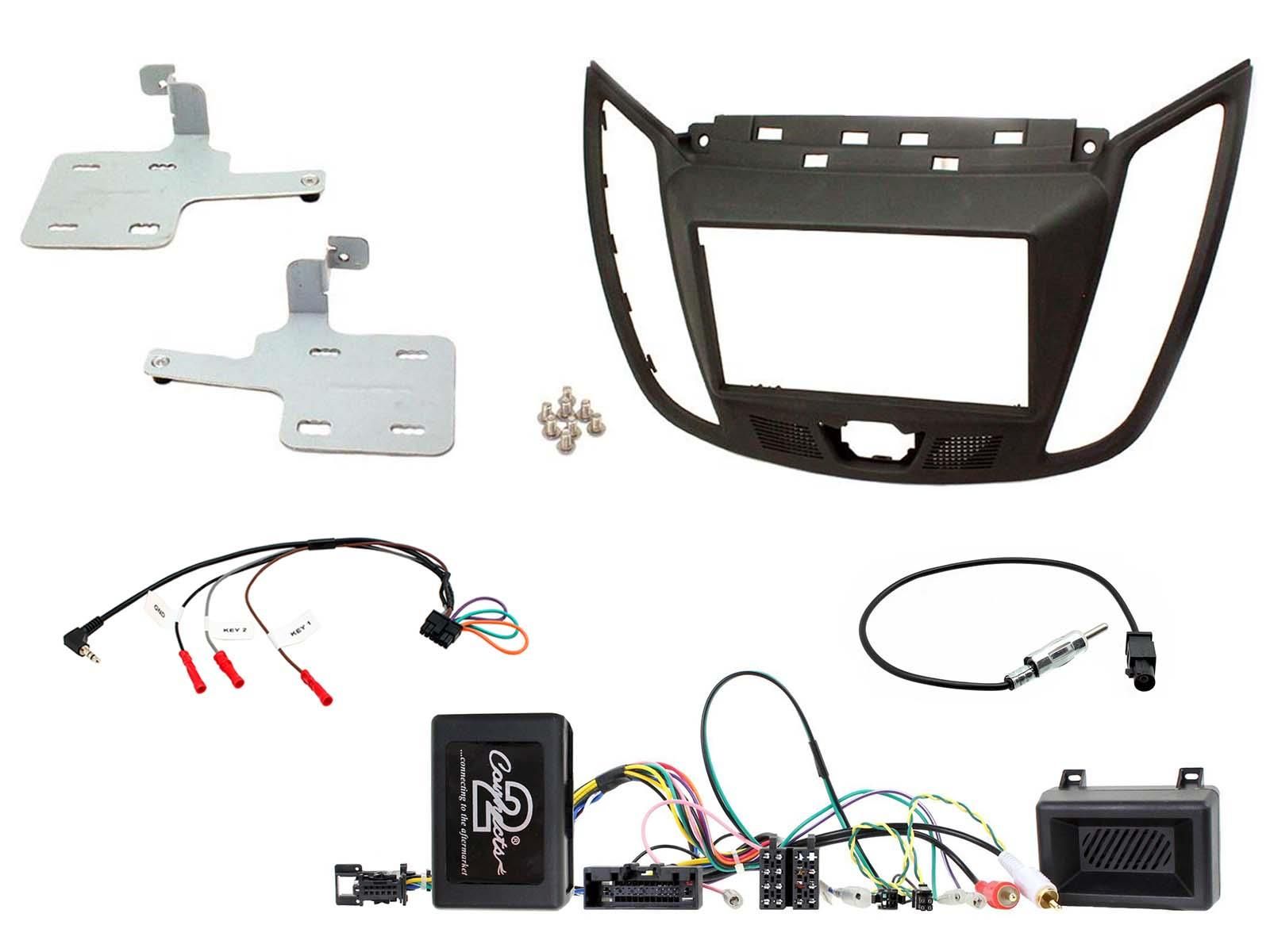2DIN KIT Ford C-Max 2011> - gris foncé,