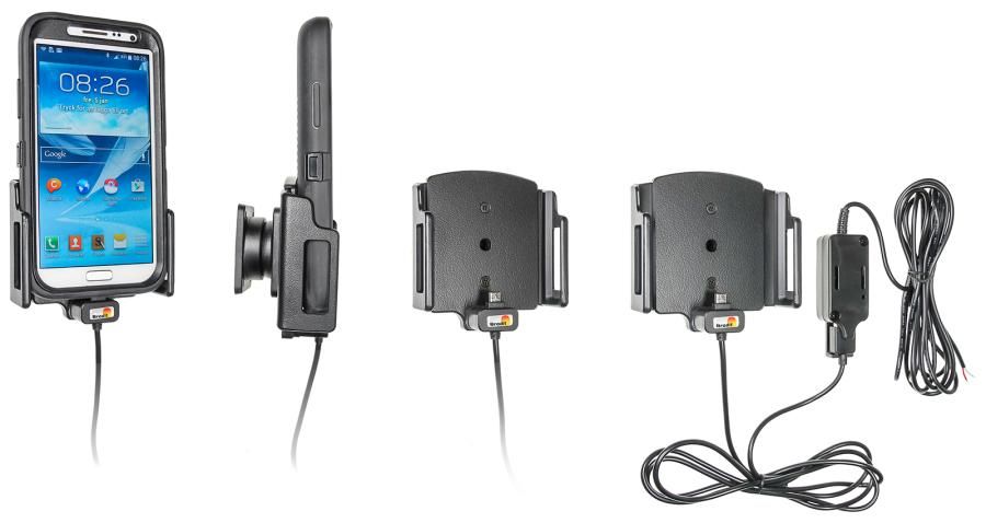 Brodit support install.fixé microUSB l.75-89/p12-16mm