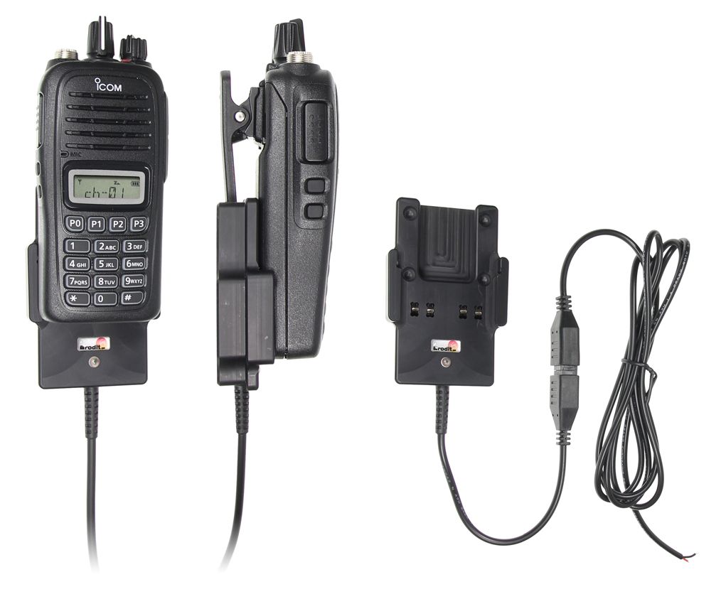 Brodit support/chargeur ICOM IC-F1000/2000 MOLEX