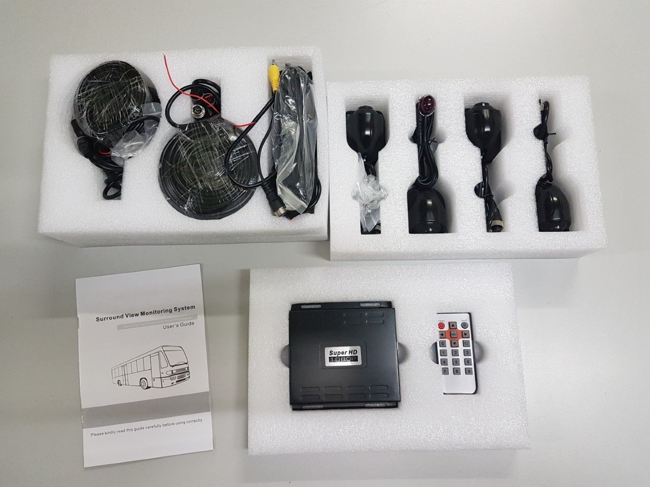 Kit 4 cameras 360° vue aérienne > 7 m